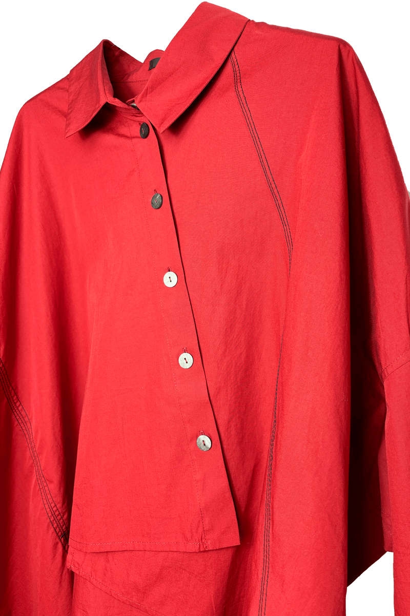 OVERSIZED SHIRT RED