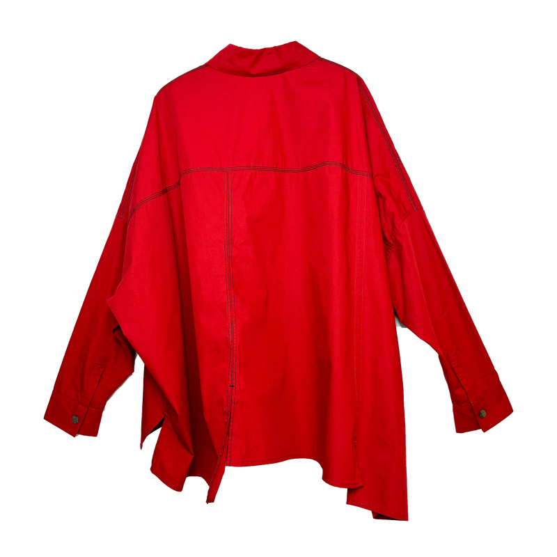 OVERSIZED SHIRT RED