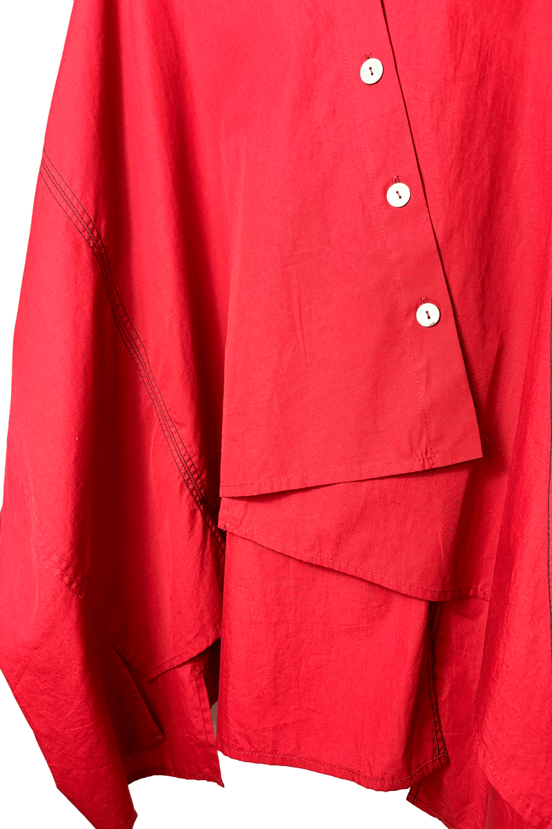 OVERSIZED SHIRT RED