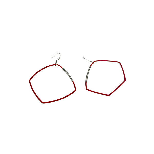 BOUCLES D'OREILLES MORPHOS ROUGE