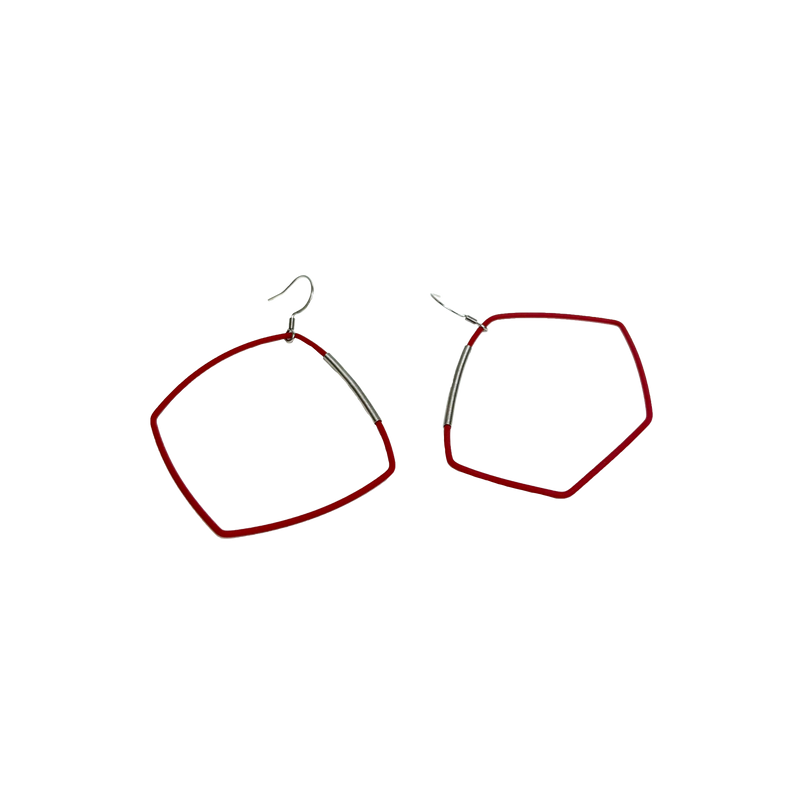 BOUCLES D'OREILLES MORPHOS ROUGE