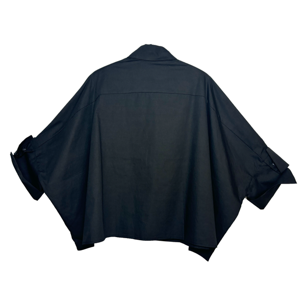 CHEMISE OVERSIZED "SQUARE" - NOIR