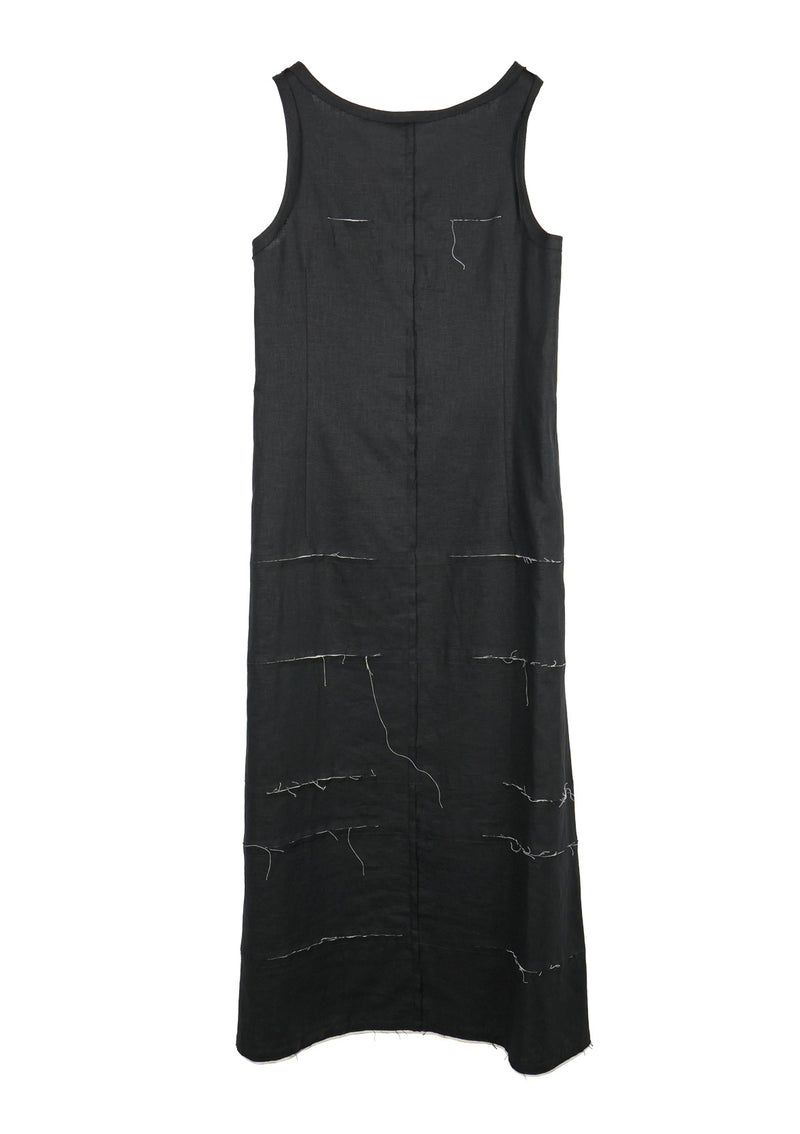 CONTRAST STITCHING DRESS