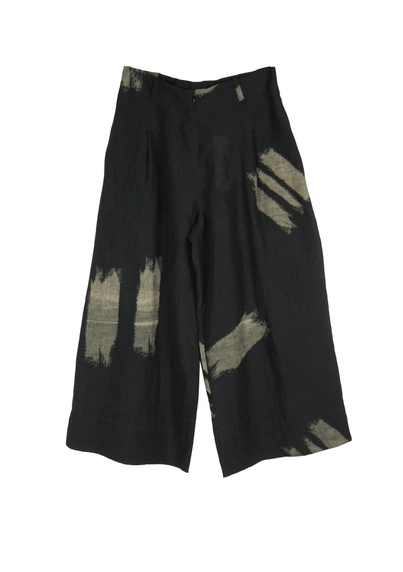 PRINTED LINEN PANT