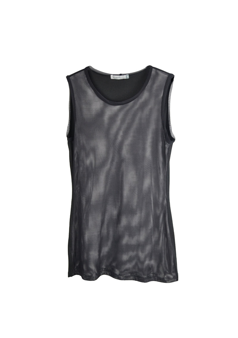 Tank top with effect front